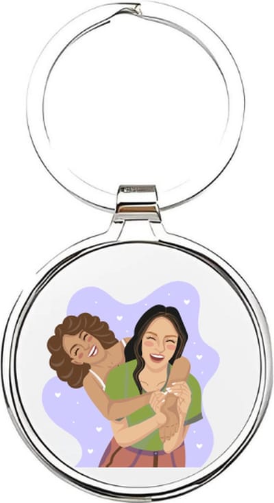 Akyol - bff Sleutelhanger - Vriend - vrienden - vrienden - vriendschap - bff's - beste vriend - friend - friendship - cadeau voor vrienden - cadeau voor je beste vriend - vriendin - vriendinnen - cadeau voor je beste vriendin - - 4 x 7,5 CM