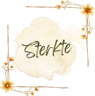 Wenskaart sterkte oranje gele bloemen – 13x13 cm – gevouwen kaart – inclusief witte envelop – stevig papier – condoleancekaart