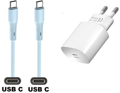 25W super snellader + 1,0m USB C naar C kabel. Universele PD lader. Oplader adapter past op Google Pixel 1, 2, 2XL, 3, 3XL, 3a, 3a XL, 4, 4XL, 4a, 5, 5a, 6a, 7, 7 Pro, 8, 8a, 8 Pro, 9, 9 Pro, 9 Pro XL, 9 Fold, C, XL