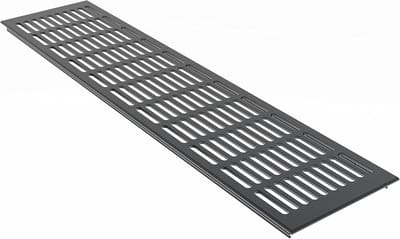 Ventilatierooster Aluminium 130mm Breed Antraciet RAL7016 - Diverse Lengtes