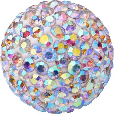 Quiges Verwisselbaar Bolletje met Zirkonia Transparant 18mm - 18B014