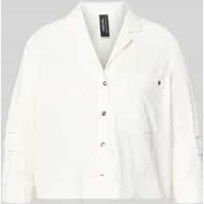 Blouse met reverskraag en 3/4-mouw