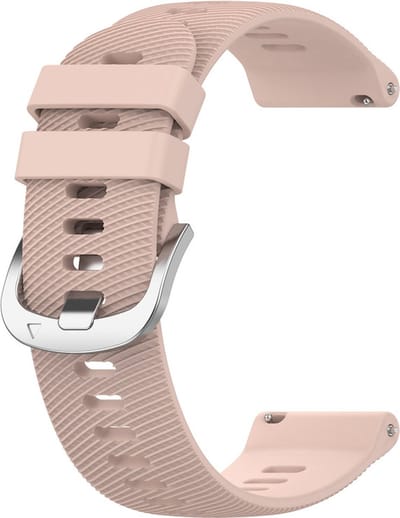 Siliconen bandje - geschikt voor Garmin Venu 2s / 3s / 4 (41mm) / Vivoactive 4s / Forerunner 255s / 265s - Huawei Watch GT 5 Pro - 42mm / GT 6 / GT 5 / GT 4 - 41mm - zachtroze