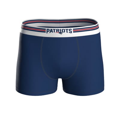 NFL New England Patriots 3-Pack 95% Cotton Boxers | Navy/Grey/Red Size M voor Sport Fanzone