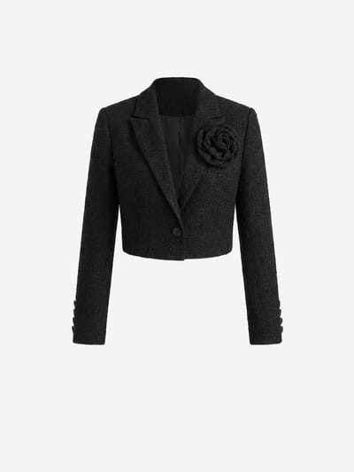 OMBRE Blazer - Regular Fit - Knopen - Effen Zwart M