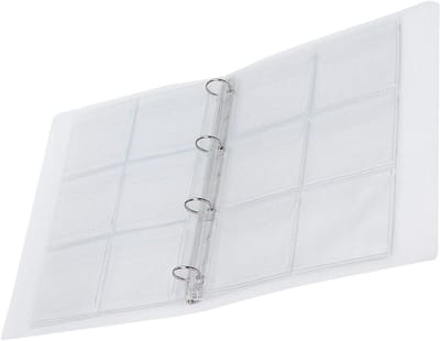 Transparante Kaartbeschermhoes, Losbladig Binder met 6 Vullingen van PVC voor Munten en Herinneringsplaten, Ideaal voor Verzamelingen en Organisatie