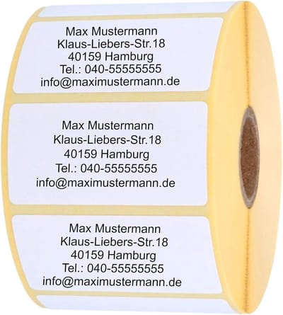 Etiketten Papier - Adresetiketten Stickers - Nummering Etikettering - Zelfklevend Bedrukbaar - 200 Stuks 57x32mm - Wit