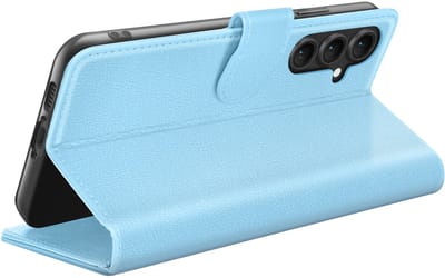 Zanae, Hoesje geschikt voor Galaxy S23 FE - Wallet Case met Stand & Magneetsluiting, Lichtblauw