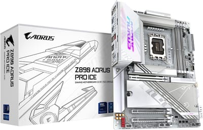 GIGABYTE Z890 AORUS PRO ICE Moederbord - Intel Z890 - Intel LGA1851 - DDR5 RAM - ATX