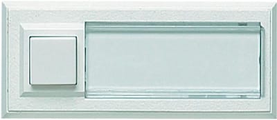 Etageplaat Deuropener - Bel Drukknop - Voordeur Bediening - Verlicht Contact - Wit