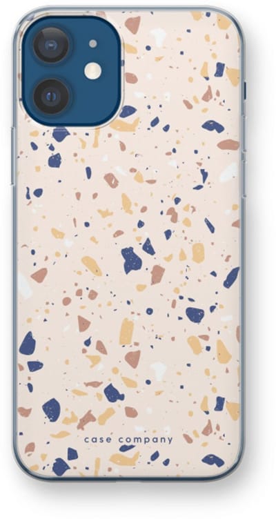 Case Company® - Hoesje geschikt voor iPhone 12 hoesje - Terrazzo N°23 - Soft Cover Telefoonhoesje - Bescherming aan alle Kanten en Schermrand