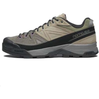 Salomon X-ALP Leer Pewter Vintage Khaki Unisex Sneakers Grijs Zwart L47431300 40⅔