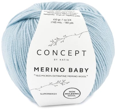 Katia Concept Merino Baby - 80 licht aquablauw - Wol Garen
