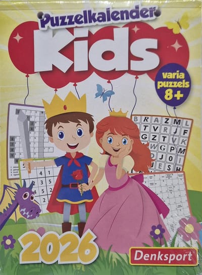 Scheurkalender 2026 - denksport Kids puzzelkalender varia puzzels 8+ -scheurkalender voor kinderen
