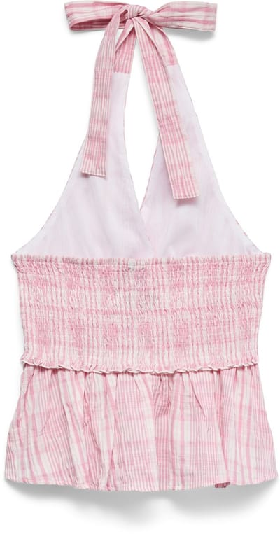 VERO MODA - VMANDIE HALTERNECK CHECK TOP WVN - Dames - Blouses