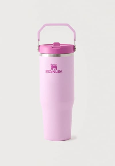 Stanley IceFlow Flip Straw 2.0 Tumbler 0,89 L – Soft Orchid – Drinkbeker met Rietje