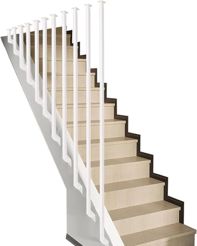 Trapleuning - Handgreep Smeedijzer - Veiligheid Trap - Industriële Stijl - 30 cm - Zwart