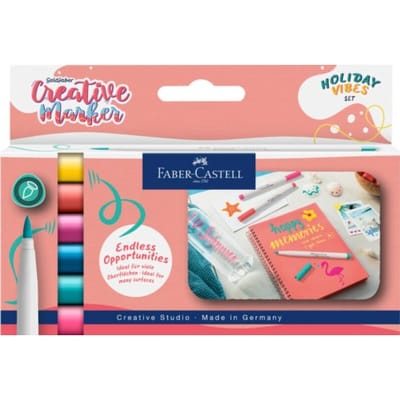 Faber-Castell marker - creatief Goldfaber - brushpunt B - set Holiday Vibes - FC-161013