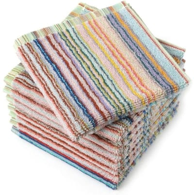 Tafelkleed - Kinderhanddoeken - Gemengde kleuren - Superabsorberend - Keukendoeken - Katoenen schoonmaakdoeken - 8 pack (30 cm x 30 cm)