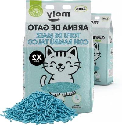 Kattenbakvulling Tofu - Plantaardig Zand - Hygiëne Thuis - Sterke Klontvorming - 2 x 5.6 kg - N.v.t.