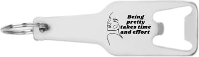 Akyol - mooi zijn kost tijd en moeite flesopener - Make up - familie vrienden - cadeau - 105 x 25mm