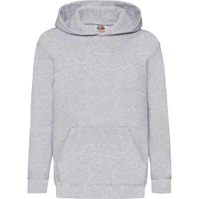 Fruit Of The Loom Kids Unisex Classic 80/20 Hoodie (Heide Grijs)