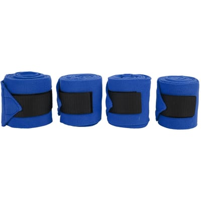 4 stuks Paardenbeenwikkel Zelfklevend Dubbelzijdig Fleece Paardenbeenbandages voor Training blauw