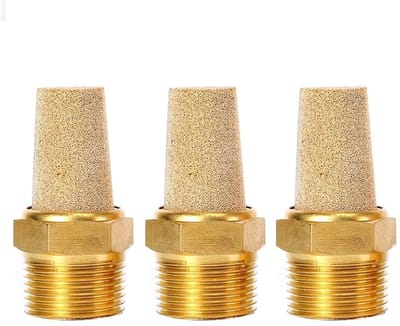 Dailygoods- Solenoïdeklep 3 Stuks - Volledig Koper - Geluidsonderdrukking - Pneumatisch Ventiel - Lange Kop - Robuuste Constructie - Pneumatische Klep