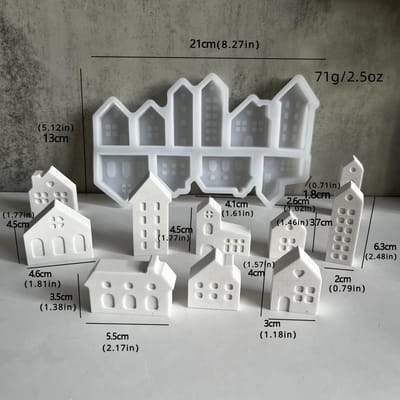 1 stuks Huis Siliconen Mal Scandinavische Huis Decoratie Gipsmal druppellijmmal