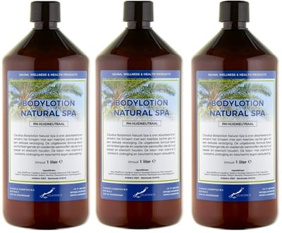 Bodylotion Natural Spa 1 Liter - set van 3 stuks