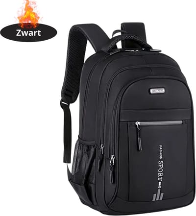 Livano Rugzak - Dames - Heren - Meisje - Jongens - Backpack - Schooltas - Laptoptas - Zwart