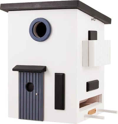 Wildlife Garden Funkis - Vogelvoederhuisje - Wit/Grijs