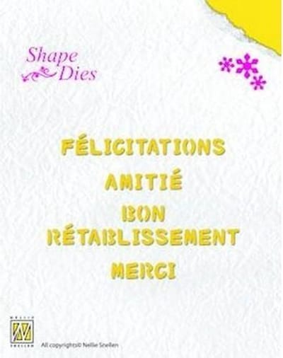 Nellies Choice Shape Mal - Franse teksten - 2 SD033