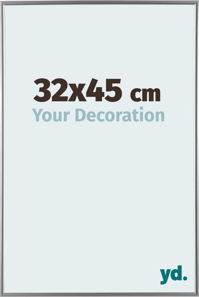 Your Decoration - Fotolijst 32x45 cm - Kunststof - Zilver Hoogglans - Evry