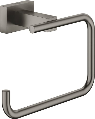 GROHE Essentials Cube Toiletrolhouder - Hard Graphite Geborsteld (mat donker grijs) - 40507AL1