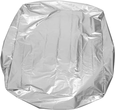 Zandbak Afdekhoes - Zandbak Beschermhoes - Buiten Speelgoed Beschermen - Waterdicht Met Trekkoord - 120 x 120 cm - Zilver