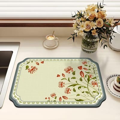 Amerikaanse Retro Absorberende Antislip Woonkamer Slaapkamer Eetkamer Vloermat Entree Deur Deurmat 40 * 60 (diatom mud)