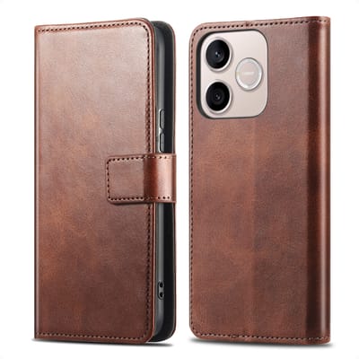imoshion Hoesje - Geschikt voor Honor 600 Lite - Luxe Bookcase - Donkerbruin