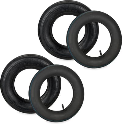 kruiwagenband met binnenband - set van 2 - 3.50-8" - luchtband - tot 154 kg