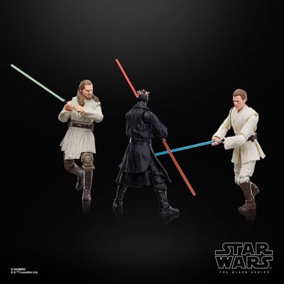 Hasbro Star Wars Episode I Black Series Action Figure 3-Pack Qui-Gon Jinn, Darth Maul, Obi-Wan Kenobi 15 cm Action Figuur
