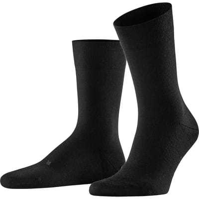 FALKE Stabilizing Wool Everyday met compressiezone functioneel materiaal sokken heren zwart - maat 45-46