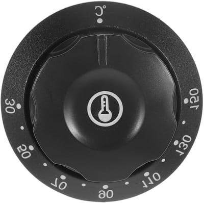 Thermostaat Controle Knop - Oven Knop - Apparaat Reparatie - Universele Pasvorm - 13 Gram - Zwart