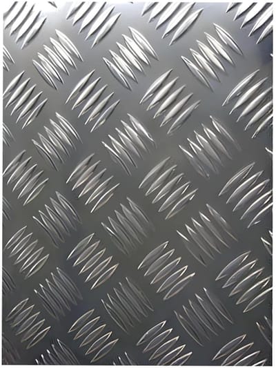 Aluminium traanplaat - Metaalplaat - Vloeren aanleggen - Antislip patroon - 300x300x4mm - Metaal