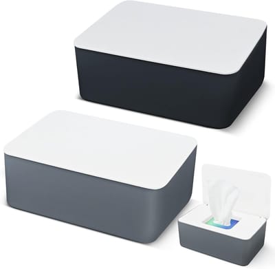 Natuurlijke vochtige doekjes opbergdoos voor baby, toiletpapier, en servetten - Praktische opslagoplossing voor thuis en op kantoor