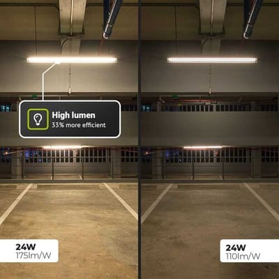 HOFTRONIC Ecoseries - LED TL armatuur 150cm IP65 - 4000K - 24 Watt 4200lm (175lm/W) - Flikkervrij koppelbaar - T8 G13 fitting