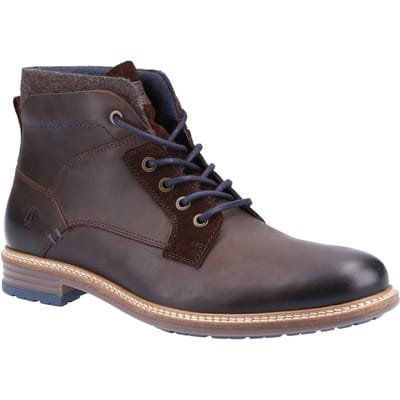 Hush Puppies Joel Leder Heren Bruin Laarzen