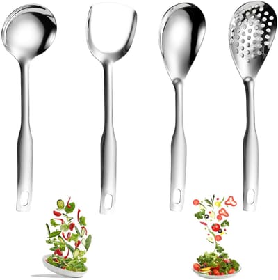 NTHProducts - Grote Serving Lepels - Duurzaam en Sterk - Slotted - Keukenhulp - Voor Restaurant en Feestelijkheden