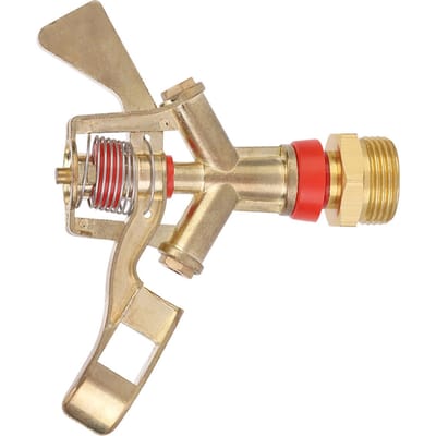 G3 4 inch 25mm Schroefdraad Zinklegering Irrigatie Tuin Schommelarm Sproeier Mondstuk Spuitkop 1 Set beige