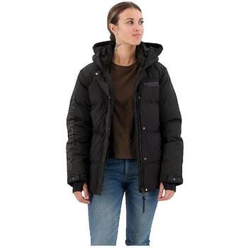 Superdry City Padded Hooded Wind Parka Zwart S Vrouw