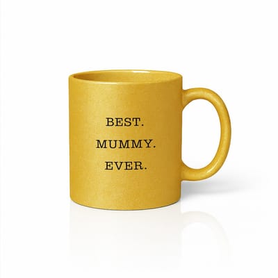 Luxe Best Mummy Ever Mok – Goud Metallic – Premium Cadeau voor Moeder